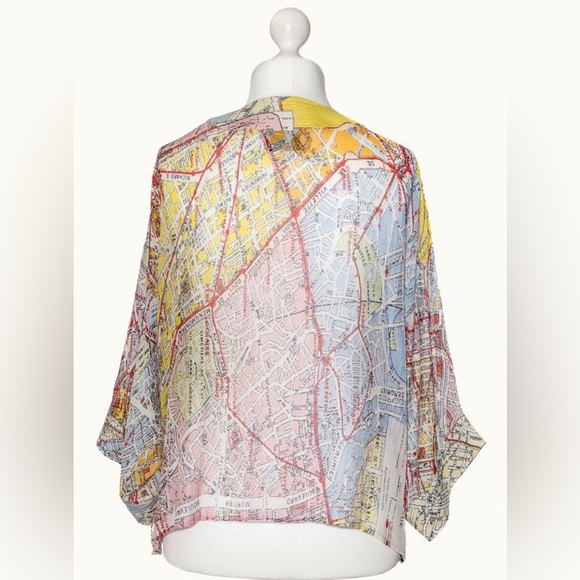 “Ma Ma Mia”Kimono Valerie Paris Street Map OS - Picture 4 of 9